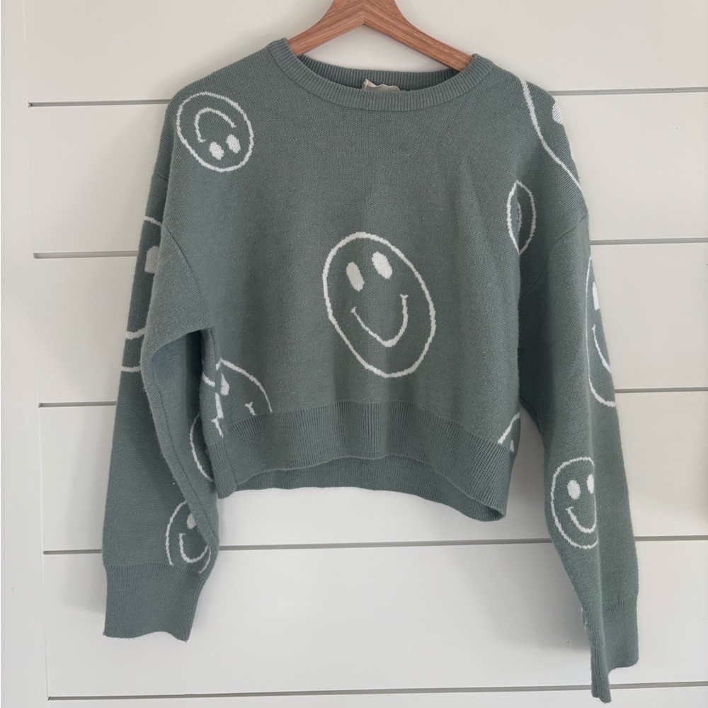 Altar’d State Smiley Face Sweater - Picture 1 of 3